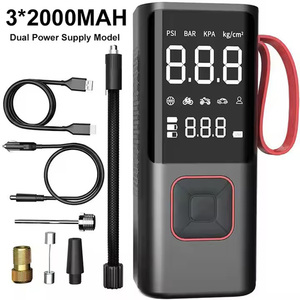 Pompa kompresor Inflator udara ban mobil, genggam nirkabel Digital dapat diisi ulang - Product Image 5
