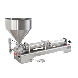 <span class=keywords><strong>Machine</strong></span> de remplissage pneumatique à piston horizontal <span class=keywords><strong>pour</strong></span> pâtes, liquides, crèmes, miel, cosmétiques, sauces, avec trémie, remplisseuse de bouteilles semi-automatique - Product Image 6