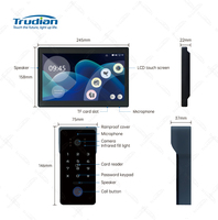 Trudian Home Smart 10 pouces IPS écran tactile visiophone Maison 2 fils interphone vidéo téléphones de porte anneau sonnette W sonnette caméra
