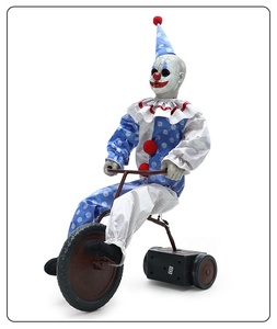 Decoración Animada <span class=keywords><strong>de</strong></span> Payaso Ciclista <span class=keywords><strong>de</strong></span> Halloween con Inducción Eléctrica, Sonido Activado y Luces, Adorno para Escenas <span class=keywords><strong>de</strong></span> <span class=keywords><strong>Terror</strong></span> - Product Image 3