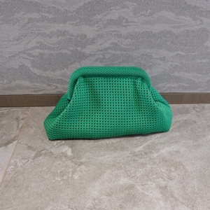 Sac à fermeture éclair en coton tricoté coloré, sac de voyage portable pour femmes, sac à cosmétiques doux pour les soins de la peau - Product Image 3
