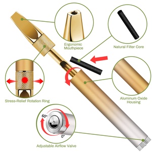 Inhalador de Óxido de Aluminio Metálico sin Vapor para Relajación, para Dejar de Fumar, Reutilizable, para Mujeres, Alivio del Estrés - Product Image 2