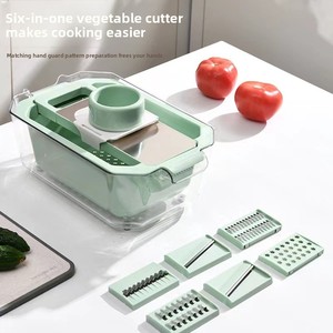 <span class=keywords><strong>2025</strong></span> thiết kế mới của nhãn hiệu Rau cắt thép không gỉ khoai tây Shredder Slicer an toàn sử dụng nhà vắt nhựa cắt - Product Image 2