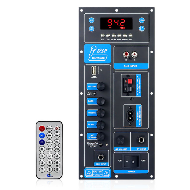 VIRE High Power DSP Amplifier Board 8-18 Inch Trolley Speaker Outdoor Audio Amp Module 60W Mono Stereo Amp