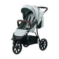 Poussette de luxe portable et pliable légère 2025 pour bébé, poussette de jogging 3 roues pour bébés de 6 mois à 3 ans