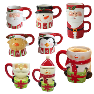 <span class=keywords><strong>Tazas</strong></span> de cerámica personalizadas para café y Navidad, taza de galletas de muñeco de nieve con bolsillo, novedad de <span class=keywords><strong>2022</strong></span> - Product Image 1