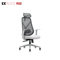 Produits de Foshan maille chaises dos os soutien chaise de bureau en plastique tapis de sol chaise de bureau