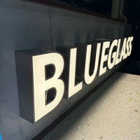 Waterproof 3D LED Channel Letters Outdoor Advertising Signboard Front-lit Acrylic Storefront Sign for Business Shop Branding