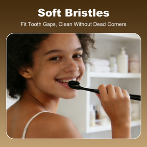 Juego de Pasta de Dientes y Cepillo de Dientes de <span class=keywords><strong>Carbón</strong></span> Orgánico Personalizado, Blanqueador y de Limpieza Profunda para Uso Doméstico, Sin Flúor - Product Image 2