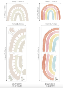 Vinilo Decorativo Removible Autoadhesivo Azul Nórdico Boho, Vinilo Decorativo Impermeable de PVC para el Hogar, Adhesivo de Pared para Niños, Habitación Infantil - Product Image 6