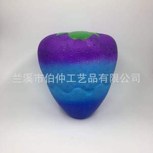 Strawberry <b>Squishy</b> Toy Pu Foam Dazzling Starry Sky Colors For Children 2 To 4 Years Unisex Fidget Toys - Product Image 4
