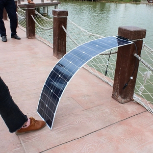 Panneaux solaires photovoltaïques monocristallins flexibles 12V 50W-200W en PET semi-flexibles pour bateaux, modèle SPP013-50W, vente en gros - Product Image 6