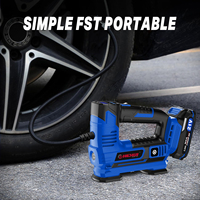 Hehui 21V Portable Cordless Tyre Inflator Rechargeable Electric Mini Digital 150psi Air Pump Compressor Tire Inflators