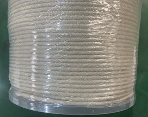 Cordon en coton naturel tressé solide de haute qualité 3/8'' - Product Image 3