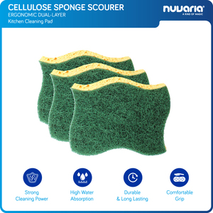 Spugna in Cellulosa Ergonomica a Doppio Strato per Pulizia Cucina - Product Image 1