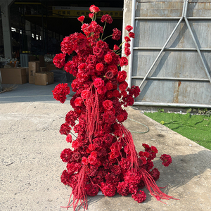 ดอกไม้ประดิษฐ์ของตกแต่งซุ้มโค้งสีแดงงานประดิษฐ์ดอกไม้ประดิษฐ์จากโรงงาน - Product Image 2