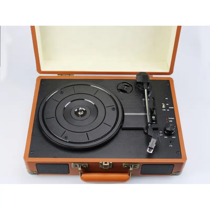 नई कस्टम रेट्रो vinyl रिकॉर्ड turntable प्लेयर वक्ता ड्राइवर के साथ रिकॉर्ड खिलाड़ियों