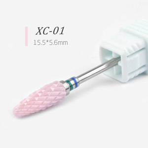 Embout de ponçage en céramique rose pour perceuse à ongles électrique, tête de remplacement pour machine à polir les ongles, outil de manucure - Product Image 3