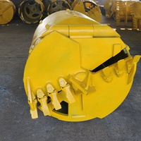 Cucharón de perforación rotatorio personalizado de 600-2400 mm para plataformas de perforación Bauer Soilmec Sany, herramientas de fundación de alta resistencia para arcilla y lodo