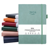 Agenda 2026, logo personnalisable, organiseurs, journaux, planificateur d'objectifs hebdomadaires 365 jours, carnet de notes, reliure cousue