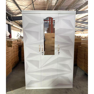 Armoire métallique à 3 portes, vente directe usine Luoyang, 20 ans d'expérience, armoire de rangement verrouillable en acier avec penderie pour chambre à coucher - Product Image 3