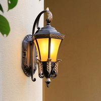 Applique murale classique européenne, jardin, extérieur, étanche, cour, villa, patio, extérieur, style vintage américain, applique murale IP65