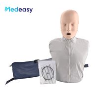 Mannequin de formation RCP Medeasy demi-corps avec retour audiovisuel de compression, mannequin adulte détachable avec sac pulmonaire