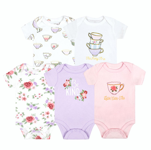 Bulala Little Planet by Carters - Body de manga corta para niña, hecho de algodón orgánico, lavable a máquina, importado, estampado floral de primavera, 12 meses - Product Image 3