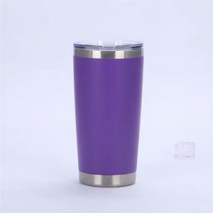 Yellow <b>Cup</b> Mug 20Oz Stainless Steel Insulated Double Wall Vacuum Powder Coated Matte Sweat Free <b>Reusable</b> ASM25 - Product Image 4