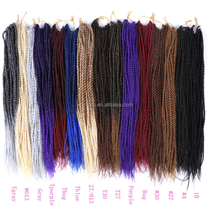 <span class=keywords><strong>Tresses</strong></span> sénégalaises pré-bouclées fines de 14, 18 et 22 pouces, cheveux à crocheter, extensions de cheveux à tresser - Product Image 3