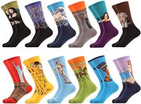 Chaussettes amusantes en coton personnalisées en gros, chaussettes unisexes colorées