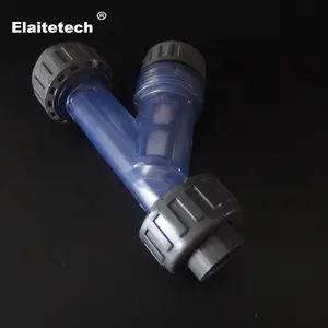 Y-образный пластиковый прозрачный фильтр из ПВХ для системы очистки воды