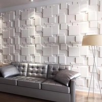 Revêtement de papier peint 3d Autocollants muraux auto-adhésifs Panneau mural en pvc pour la maison Panneau mural TV