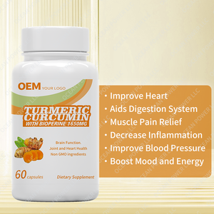 Bán buôn OEM gừng tự nhiên gốc NGHỆ CURCUMIN chiết xuất thực phẩm bổ sung gừng gốc tỏi Hạt tiêu đen viên nang - Product Image 2