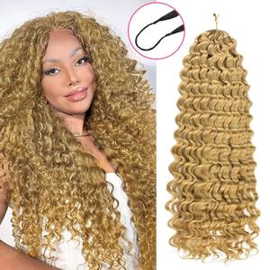 Extensions de cheveux tressés au crochet Remy Hair Beauty Products, couleur Ombré Blonde, doux au toucher, sans perte de cheveux, pour coiffures de fête - Product Image 3