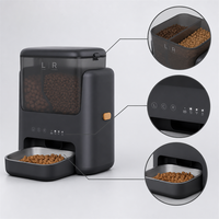 Distributeur automatique de nourriture pour animaux de compagnie USMILEPET Dual Hopper Smart Feeder WiFi 3L Plus 2L pour chats et petits chiens, contrôle par application, double alimentation