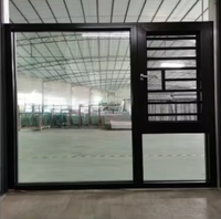 Ventana Abatible de Aluminio BOCHARM Moderna con Aislamiento Acústico y Térmico, Doble Acristalamiento, Resistente al Viento, con Certificación NFRC para Proyectos en EE. UU.