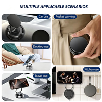 Support magnétique pour téléphone de voiture, rotation à 360 degrés, ventouse, pliable, support universel pour voiture, design moderne, alliage de zinc, ABS