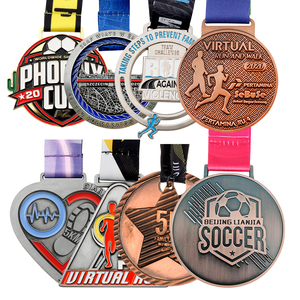 Fabriek Gratis Ontwerp Goedkope Custom Logo Ster Gymnastiek Medailles 5K Hardlopen Sport Voetbal Medailles Yoga Dans Gouden Medailles