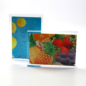 Cadre <span class=keywords><strong>photo</strong></span> magnétique en acrylique <span class=keywords><strong>transparent</strong></span>, support flottant résistant à l'eau sans cadre - Product Image 4