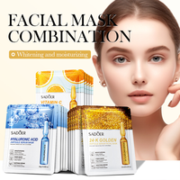Masque Visage Beauté Hydratant OEM en Fibre Vitamine C Acide Hyaluronique Essence Ampoule Naturelle
