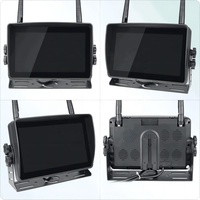 Moniteur DVR vidéo numérique sans fil à écran tactile de 7 pouces avec enregistrement en boucle, caméras de recul robustes, vision nocturne, étanche pour VR