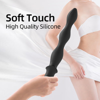 Jouets sexuels pour adultes, silicone souple, étanche, écologique, plug anal électrique à billes, 3 moteurs, 10 fréquences de vibration, USB