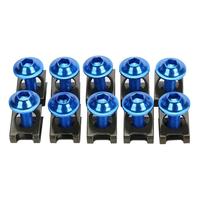 Kit de vis colorées personnalisées en alliage d'aluminium CNC de 6 mm pour modification de panneaux latéraux de moto, boulons modifiés colorés pour moto