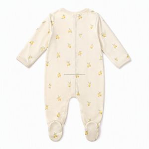 <span class=keywords><strong>Pijama</strong></span> de algodón suave para recién nacido, mameluco de manga larga con pies, unisex, para primavera y otoño, proveedor mayorista - Product Image 6