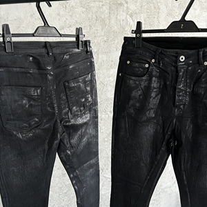 <span class=keywords><strong>Jeans</strong></span> da <span class=keywords><strong>uomo</strong></span> in denim cerato nero, stile streetwear, modello <span class=keywords><strong>skinny</strong></span>, di design, di <span class=keywords><strong>alta</strong></span> moda. - Product Image 3