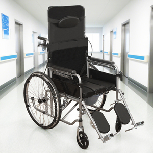Hafif Katlanabilir Manuel Tekerlekli Sandalye - Kaymaz Ayarlanabilir Çelik Boru Çerçeveli Fizik Tedavi Kullanımı İçin Tıbbi Sınıf Engelliler İçin - Product Image 2