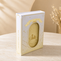 Boîte cadeau magnétique personnalisée en gros avec fenêtre, emballage rigide en papier à thème de contes de fées et de dessins animés pour cadeaux créatifs et présentation en magasin