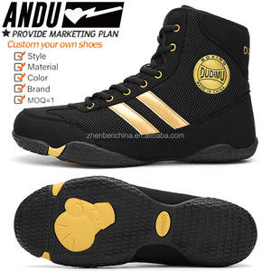 Personalizado Moda Profesional Gimnasio Deporte Entrenamiento Zapatos DE LUCHA Hombres Mujeres Zapatos de boxeo Botas Diseño de logotipo personalizado - Product Image 5