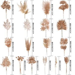 Décoration de mariage en gros, branches de plantes dorées, fleurs suspendues, longue <span class=keywords><strong>tige</strong></span>, herbe dorée, Eucalyptus, tête d'oreille, fleurs artificielles - Product Image 5